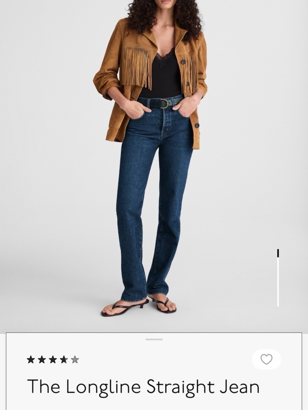 Madewell Straight-Leg Jeans in Dark Blue